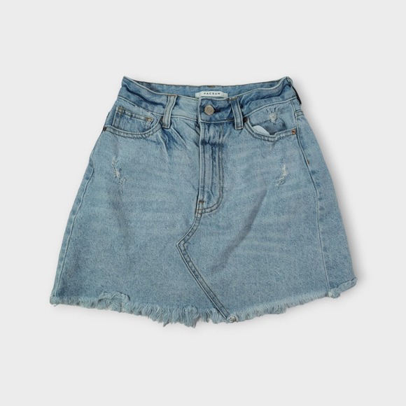 PacSun Dresses & Skirts - Women's Pacsun Denim Skirt Light Wash 24 inch Waist